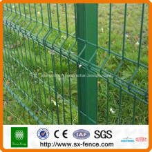 Panneau de clôture de treillis métallique vert